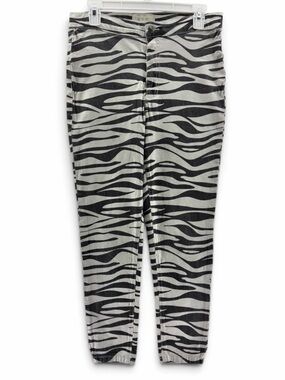 We The Free Black & White Zebra Print High Waisted Pants Size 31